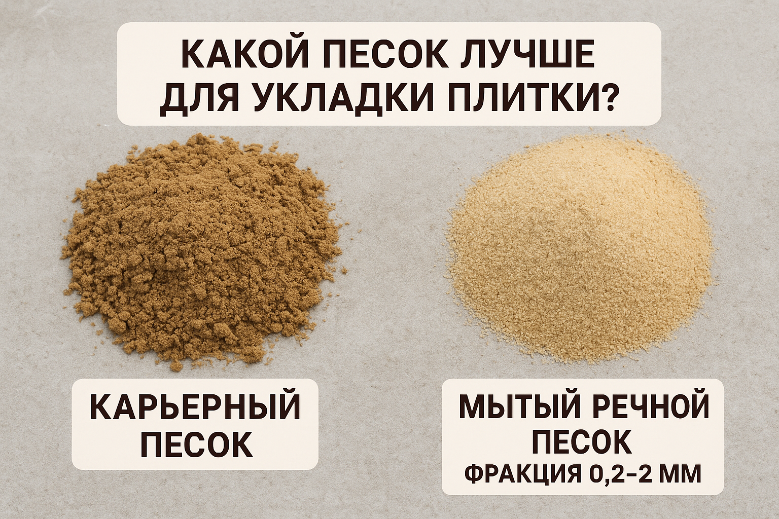 Какой песок для укладки тротуарной плитки